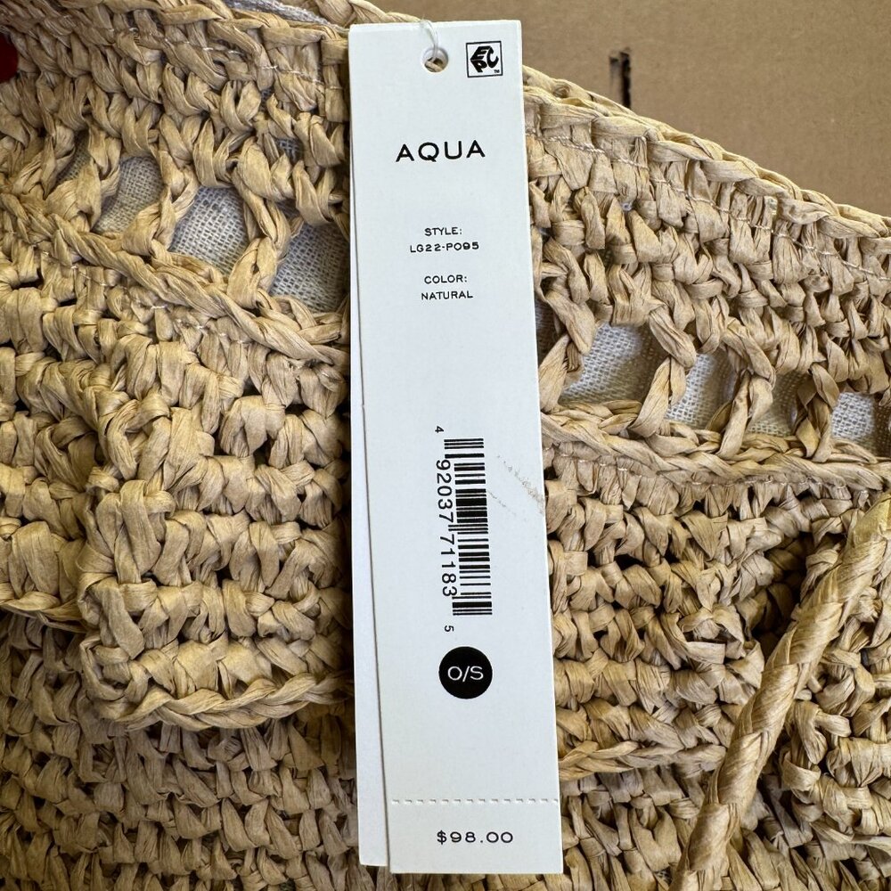 Aqua Gypsy Raffia Clutch - Natural - Picture 9 of 9